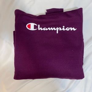 Women’s Purple Champion Hoodie, Size Medium